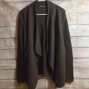 Vince Wool Cardigan Women's Medium Brown